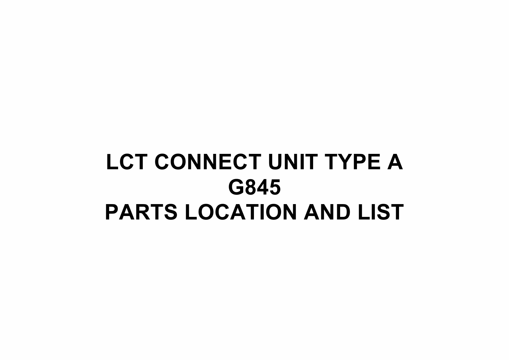 RICOH Options G845 LCT-CONNECT-UNIT-TYPE-A Parts Catalog PDF download-1 RICOH Options G845 LCT-CONNECT-UNIT-TYPE-A Parts Catalog PDF download-1